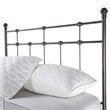 Pemberly Row Twin Sized Decorative Metal Headboard in Dark Bronze