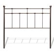 Pemberly Row Twin Sized Decorative Metal Headboard in Dark Bronze