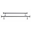 Pemberly Row Twin/Full-Size Metal Headboard & Footboard Bed Frame in Black