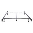 Pemberly Row Queen/King-Size Metal Headboard & Footboard Bed Frame in Black