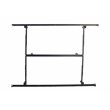 Pemberly Row Queen/King-Size Metal Headboard & Footboard Bed Frame in Black