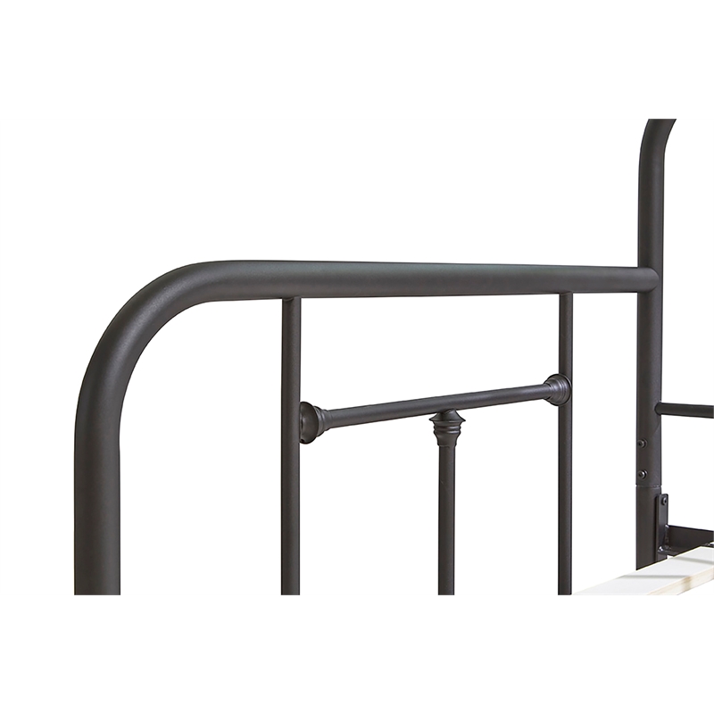 Pemberly Row Twin Size Daybed with Mattress Ready Slats in Black