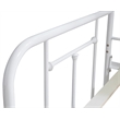 Pemberly Row Twin Size Daybed with Mattress Ready Slats in White