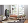 Pemberly Row Twin Size Daybed with Mattress Ready Slats in White