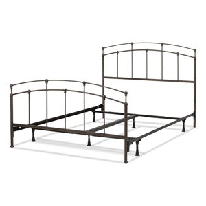 Pemberly Row Queen Bed with Standard Bolt-On Frame in Black Walnut