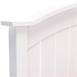 Pemberly Row Full/Queen Size Curved Solid Hardwood Headboard in White