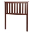 Pemberly Row Twin Size Slatted Solid Hardwood Headboard in Merlot