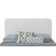 Pemberly Row Full/Queen Upholstered Headboard in White Boucle Fabric