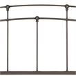 Pemberly Row Queen Size Metal Headboard in Rich Black Walnut Finish