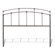 Pemberly Row Queen Size Metal Headboard in Rich Black Walnut Finish