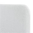 Pemberly Row King Size Upholstered Headboard in White Boucle Fabric