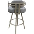 Pemberly Row Beige Swivel Extra Tall Stool 34