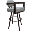Pemberly Row Brown Swivel Counter Stool 26