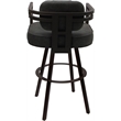 Pemberly Row Brown Swivel Extra Tall Stool 34