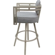 Pemberly Row Beige Swivel Bar Stool 30