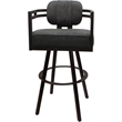 Pemberly Row Brown Swivel Counter Stool 26