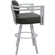 Pemberly Row White Swivel Counter Stool 26
