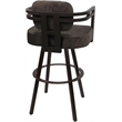 Pemberly Row Brown Swivel Counter Stool 26