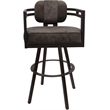 Pemberly Row Brown Swivel Counter Stool 26