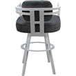Pemberly Row White Swivel Extra Tall Stool 34