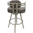 Pemberly Row Beige Swivel Counter Stool 26