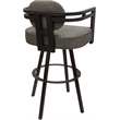 Pemberly Row Brown Swivel Counter Stool 26