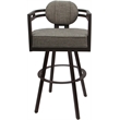 Pemberly Row Brown Swivel Counter Stool 26