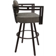 Pemberly Row Brown Swivel Counter Stool 26