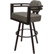 Pemberly Row Brown Swivel Counter Stool 26