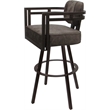 Pemberly Row Brown Swivel Bar Stool 30