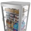 Pemberly Row 3 cu. ft. LED Countertop Refrigerator Display Case in Silver