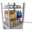 Pemberly Row 3 cu. ft. LED Countertop Refrigerator Display Case in Silver