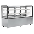 Pemberly Row 71 in. 20 cu. ft. Dry Bakery Display Case with Curved Glass