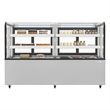 Pemberly Row 71 in. 20 cu. ft. Dry Bakery Display Case with Curved Glass