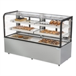 Pemberly Row 71 in. 20 cu. ft. Dry Bakery Display Case with Curved Glass