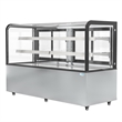 Pemberly Row 71 in. 20 cu. ft. Dry Bakery Display Case with Curved Glass
