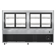 Pemberly Row 71 in. 20 cu. ft. Dry Bakery Display Case with Curved Glass