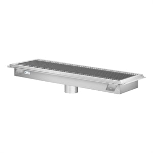 Pemberly Row 12&quot x 42&quot 14-Gauge Stainless Steel Floor Trough Drain