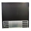 Pemberly Row 2-Door Metal Back Bar Cooler Refrigerator in Black