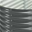 Pemberly Row Galvanized Steel Raised Garden Bed in Gray 157.5 in Long