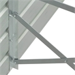 Pemberly Row Large Galvanized Steel Raised Garden Bed in Gray