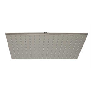 Pemberly Row 16&quot Square LED Rain Shower Head in Brushed Nickel