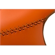 Pemberly Row Contemporary Eco-Leather Dining Chairs Set of 2 in Cognac