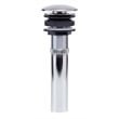 Pemberly Row Mushroom Pop-Up Brass Drain in Brushed Nickel for Sinks