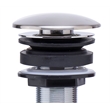 Pemberly Row Mushroom Pop-Up Brass Drain in Brushed Nickel for Sinks