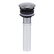 Pemberly Row Mushroom Pop-Up Brass Drain in Brushed Nickel for Sinks
