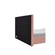 Pemberly Row Velvet Upholstered Channel Tufted Eastern King Bed in Mauve