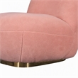 Pemberly Row Modern Sherpa Fabric Pink Accent Chair with 440 lb Capacity