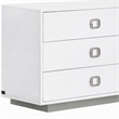 Pemberly Row 6-Drawer MDF Wood Dresser in White High Gloss