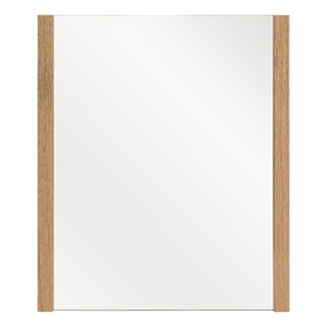 Pemberly Row Modern Oak Mirror with Rectangular Frame